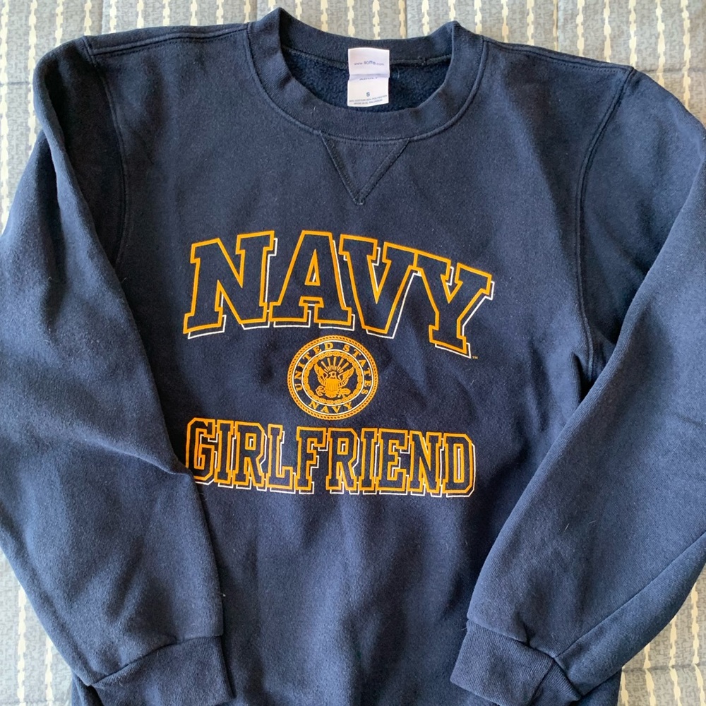 Navy Girlfriend Sweatshirt